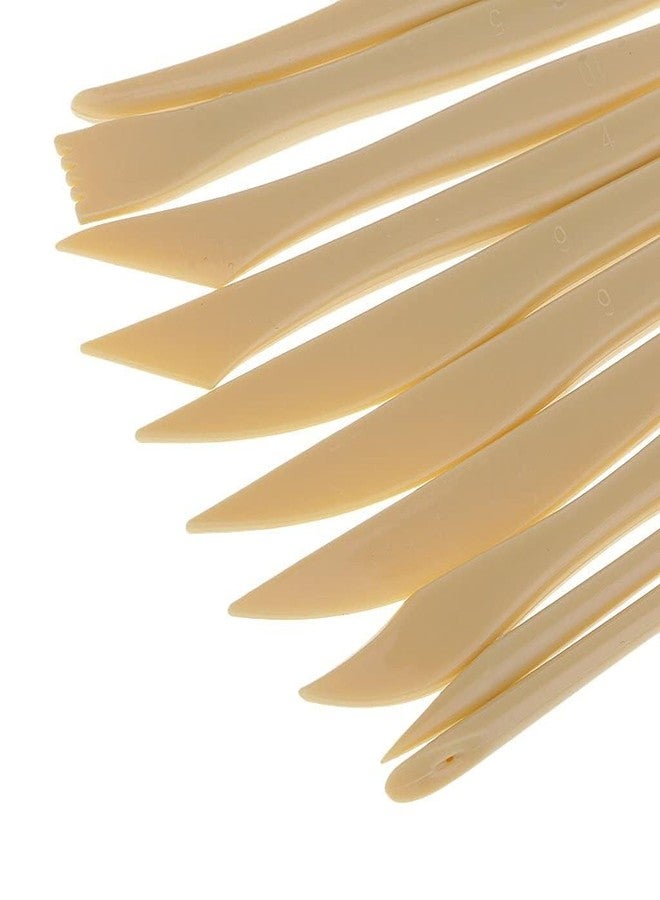 Artnery 10pcs Clay Sculpting Tool Wax Carving Pottery Tools Plastic Sculpture Shaper Polymer Modeling Clay Tools - Image 1